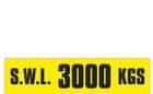 3h - SWL 3000 KGS (H) label