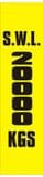 3j - SWL 20000 KGS (V) label