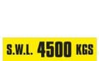3l - SWL 4500 KGS (H) label