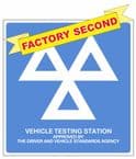 All types of VOSA MoT signs for MoT test Centres