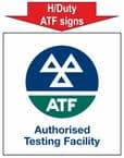K - Heavy Duty Authorised Testing Facility signs