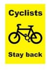 V - HGV CYCLISTS signs