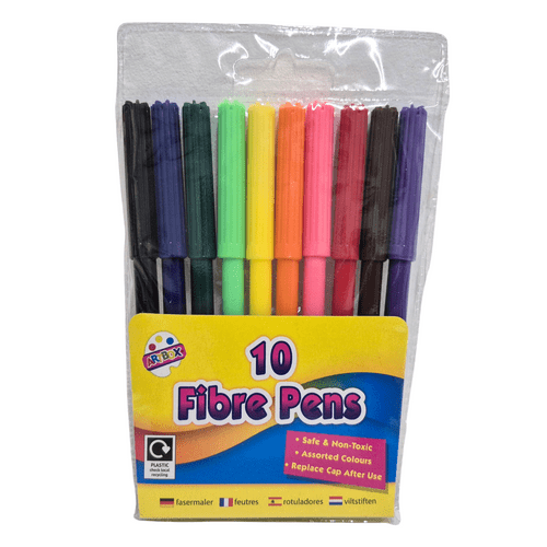 10 Fibre Pens