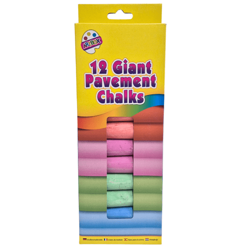 12 Giant Pavement Chalks