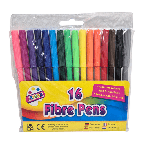 16 Fibre Pens