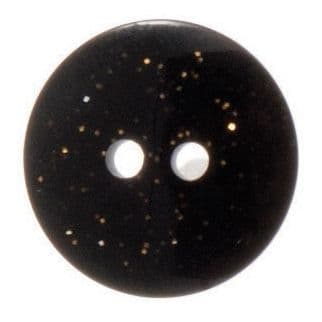 2 Hole Dark Glitter Button - 15mm