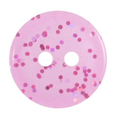 2 Hole Glitter Button - 11mm