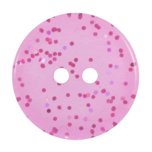 2 Hole Glitter Button - 15mm
