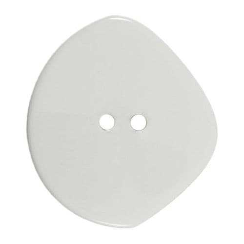 2 Hole Oval Stone Shape Button - 38mm