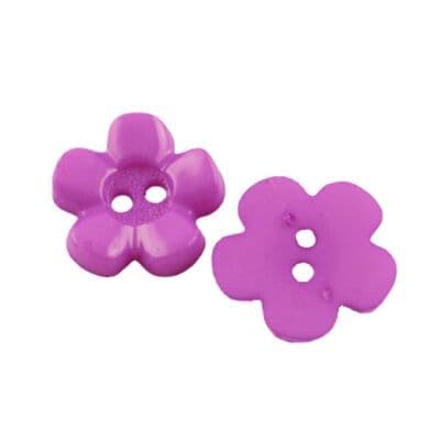 2 Hole Plastic Flower Button - 15mm