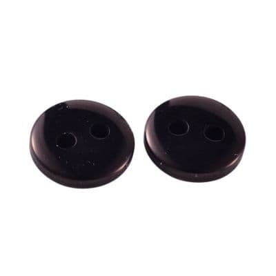 2 Hole Resin Plain Button - 11.5mm