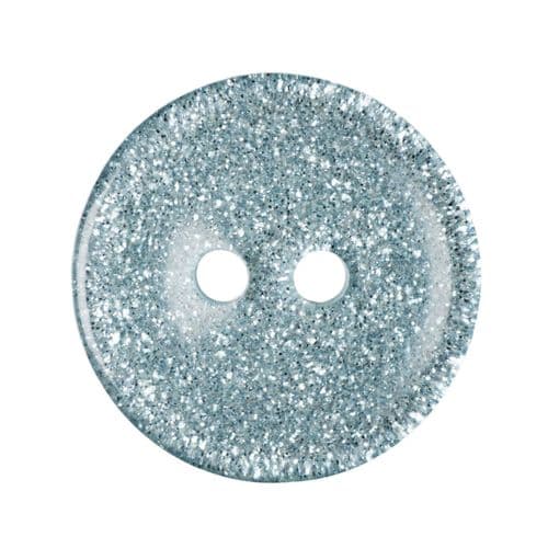2 Hole Round Glitter Button - 15mm