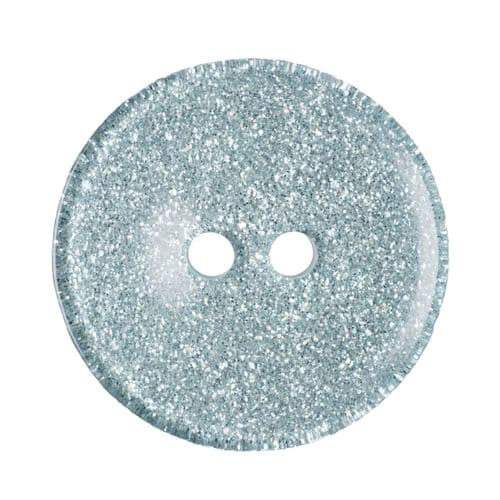 2 Hole Round Glitter Button - 20mm