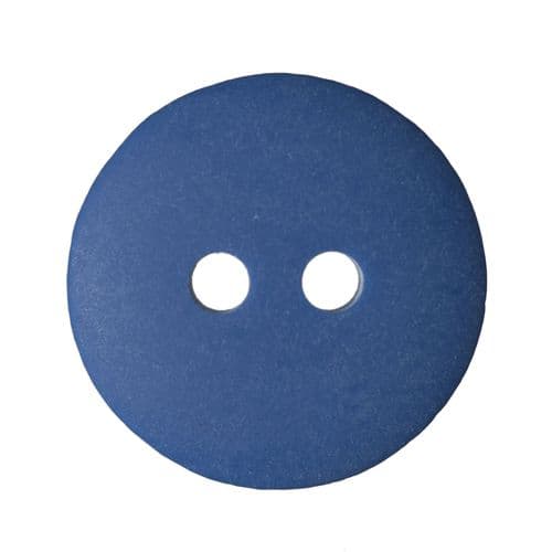 2 Hole Round Matt Button - 15mm