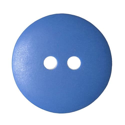2 Hole Round Matt Button - 18mm