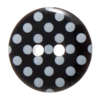 2 Hole Spotty Polka Dot Button - 15mm