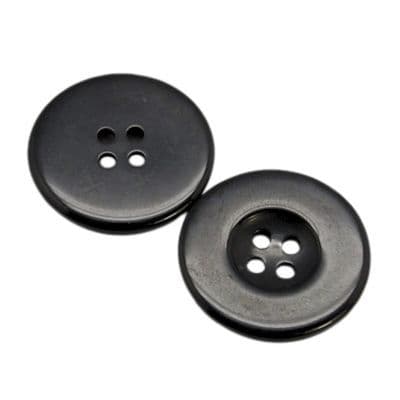 4 Hole Resin Large Rim Button - 25mm