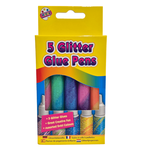 5 Glitter Glue Pens
