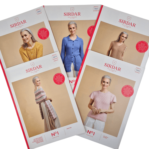5 x Sirdar No1 Knitting/Crochet Patterns (SN1PK4)