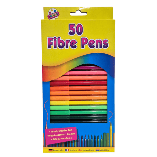 50 Fibre Pens