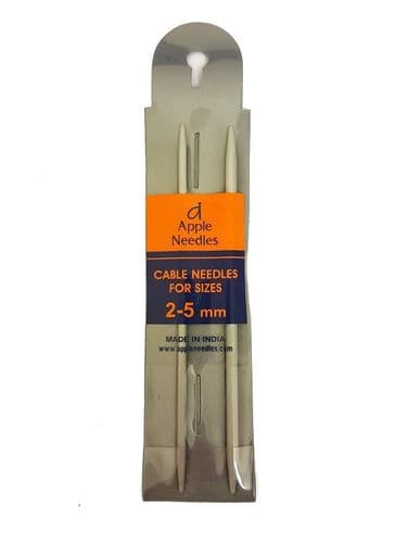 Apple Cable Needles for Sizes 2-5mm