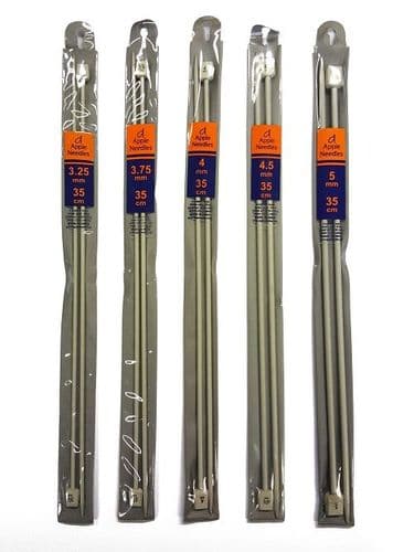 Apple Knitting Needles - Size Long (35cm) 2mm-15mm