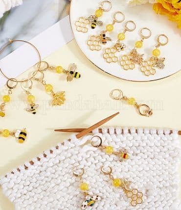 Bees Stitch Markers