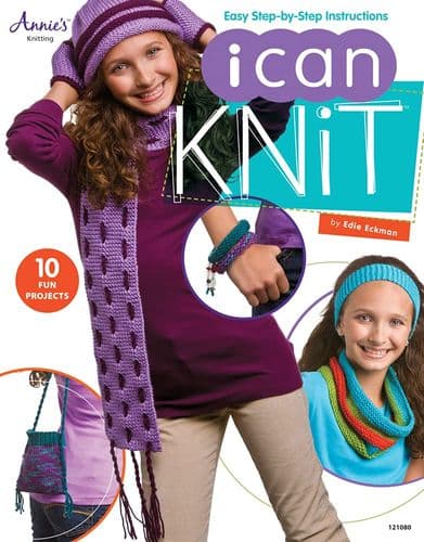 Book: I Can Knit - 10 Fun Projects with Easy Step-by-Step Instructions