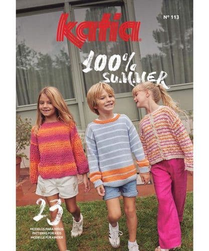 Book: Katia 100% Summer Knitting & Crochet Pattern Book (113)