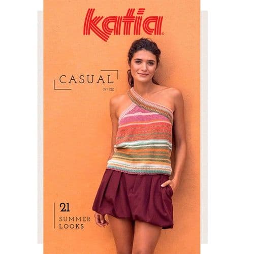 Book: Katia Casual 21 Summer Looks Knitting Pattern Book (120)