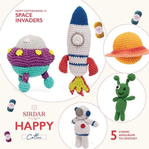 Book: Sirdar Happy Cotton Book 12 - Space Invaders