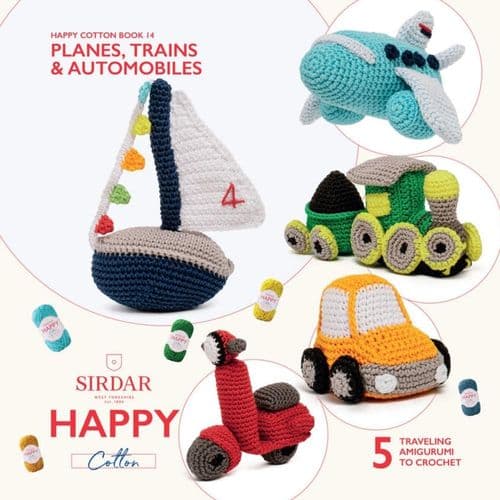 Book: Sirdar Happy Cotton Book 14 - Planes, Trains and Automobiles