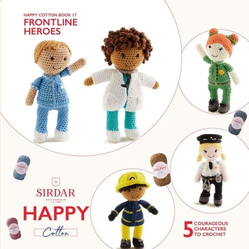 Book: Sirdar Happy Cotton Book 17 - Frontline Heroes