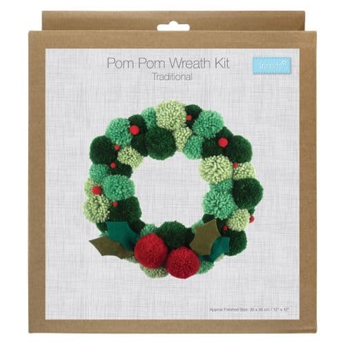Christmas Pom Pom Wreath Kit