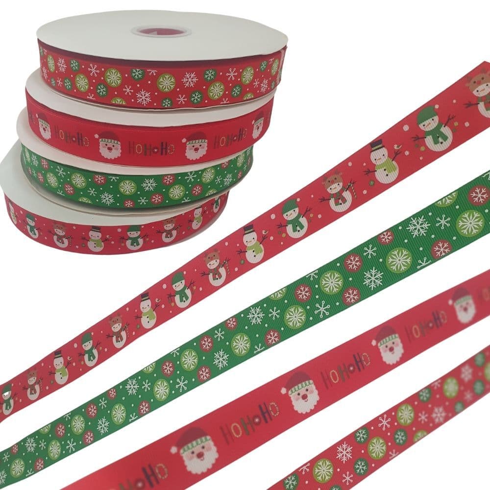 Christmas Ribbon 25mm by the Metre