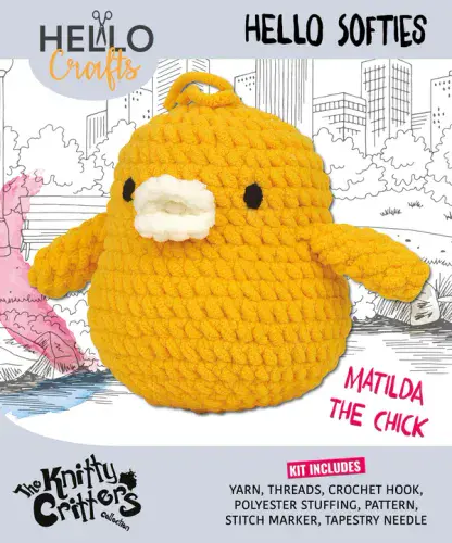 Crochet Kit - Knitty Critters - Hello Softies