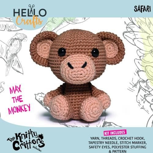 Crochet Kit - Knitty Critters - Safari