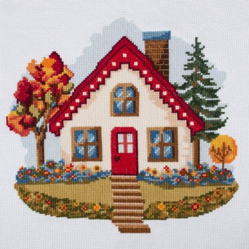 Cross Stitch Kit - Large Festive Home