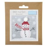 Cross Stitch Kit - Mini Christmas Snowman