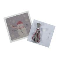 Cross Stitch Kit - Mini Christmas Snowman