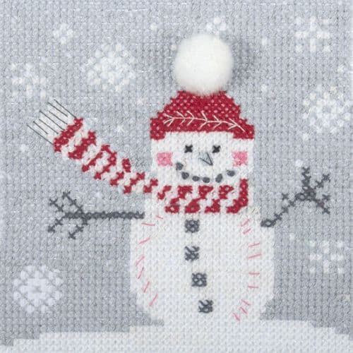 Cross Stitch Kit - Mini Christmas Snowman