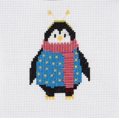 Cross Stitch Kit - Mini Cosy Penquin