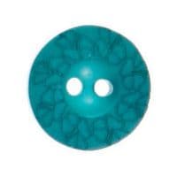 Debossed 2 Hole Flower Design Button - 15mm