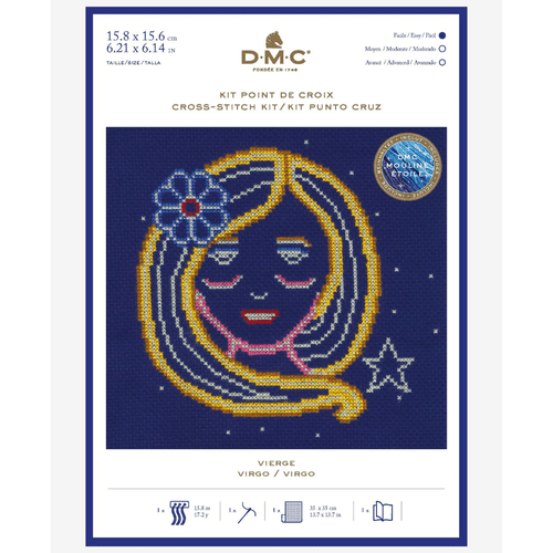 DMC Virgo Star Sign Cross Stitch Kit BK1867