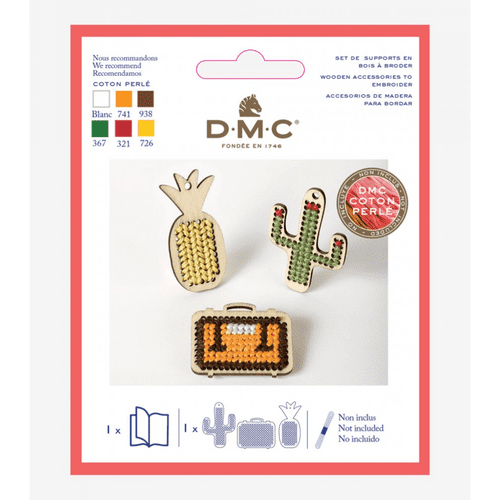DMC Wooden Pendant Embroidery Kit