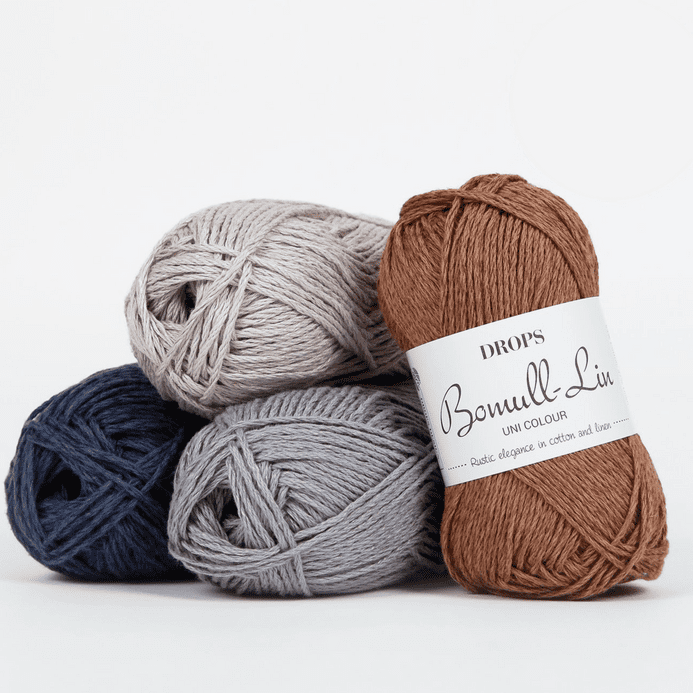 Drops Bomull-Lin Aran - 50g - 9 Shades