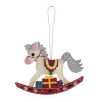 Felt Decoration Kit - Christmas Rocking Horse
