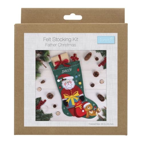 Felt Decoration Kit - Father Christmas Stocking