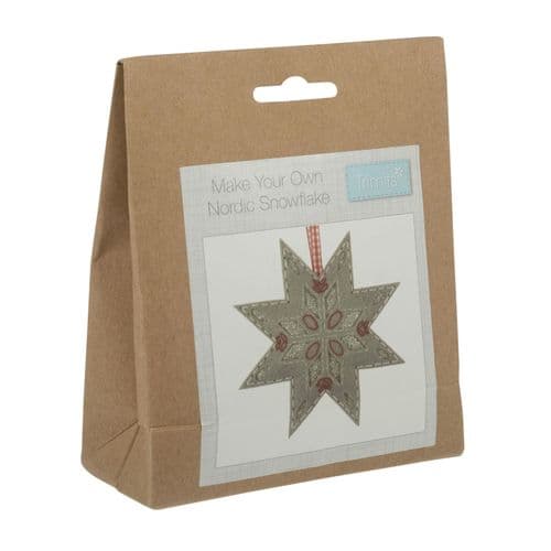 Felt Decoration Kit - Nordic Snowflake