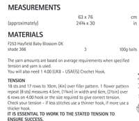 Hayfield Babies Blanket Crochet Pattern in Baby Blossom DK (5231)